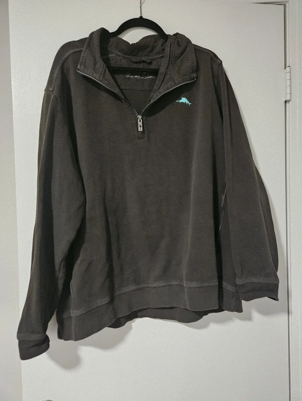 Tommy Bahama 1/4 Zip Pullover Sweatshirt | Brown | 3XL